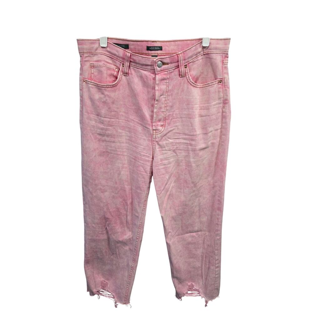 Pink Hi Rise Straight Jeans - Wild Fable - 12